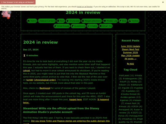 blog/posts/review2024 screenshot