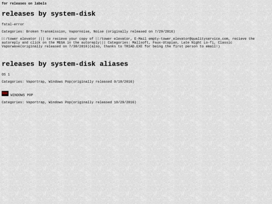 releases screenshot