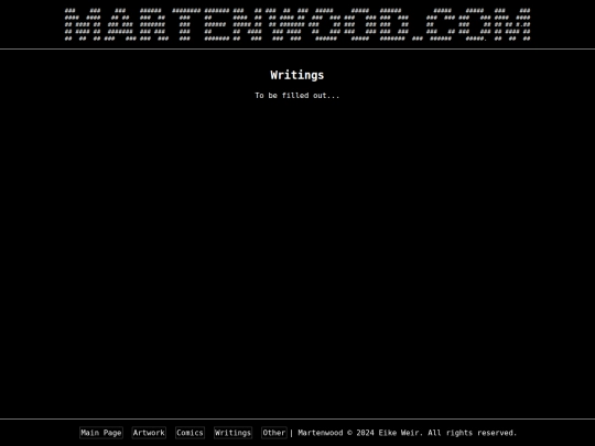 writings screenshot