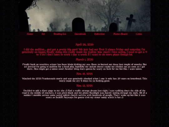 diary screenshot