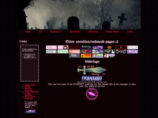 links screenshot