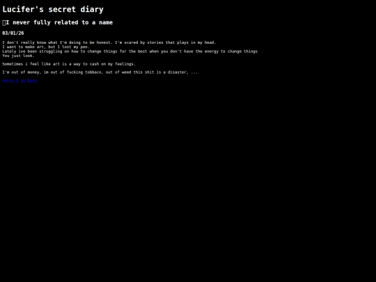 diary/entry1 screenshot
