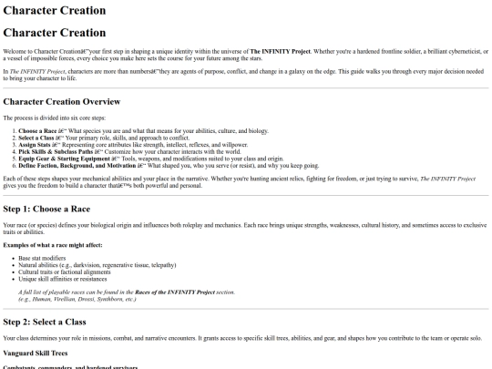 Character_Creation screenshot