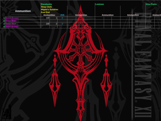 FFXII/Shops/sheet005 screenshot