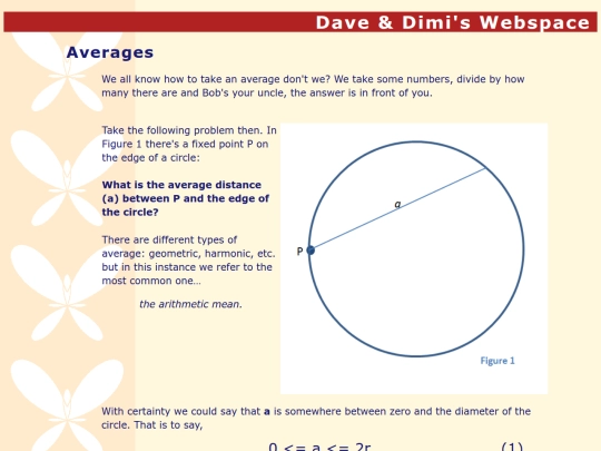 averages screenshot
