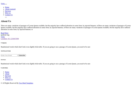 vistic-html/about screenshot