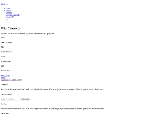 vistic-html/div screenshot