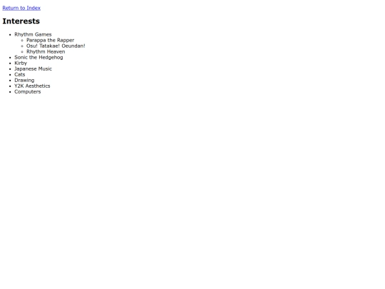 interests screenshot