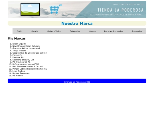 lapoderosa/marcas screenshot