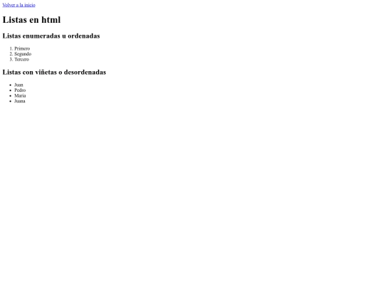 listas screenshot