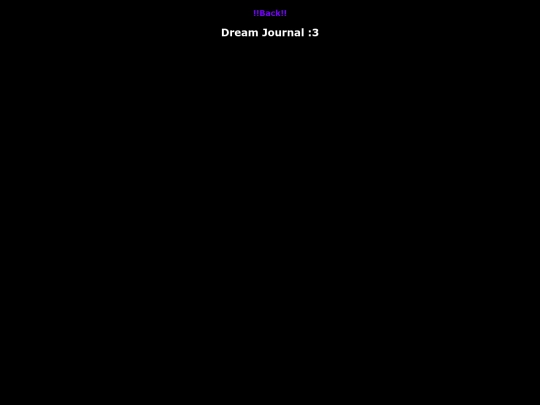 personal/dreamJournal screenshot