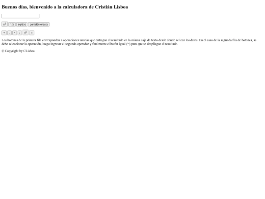 calculadora screenshot