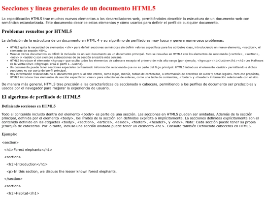 seccionesYLineas screenshot