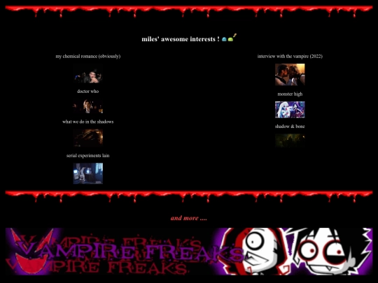 interests screenshot