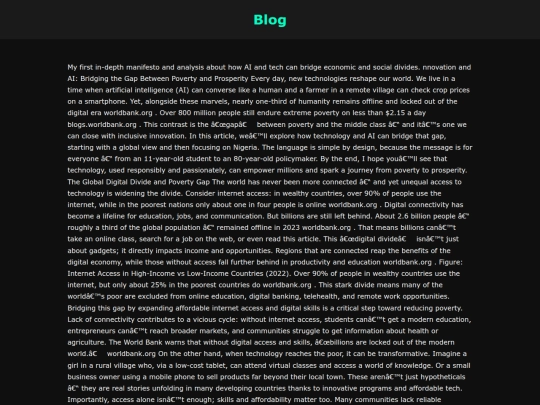 blog screenshot