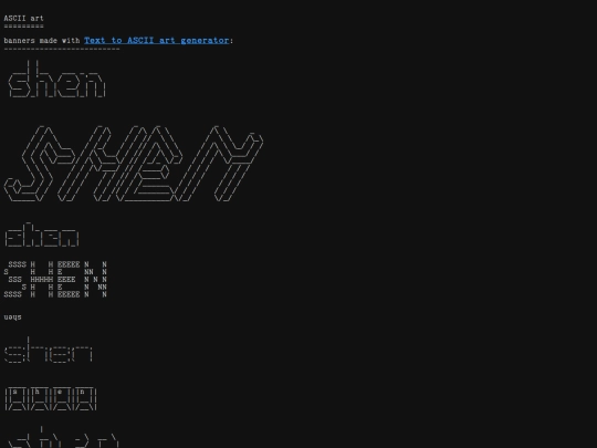 art/ascii screenshot