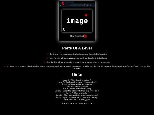 hints screenshot