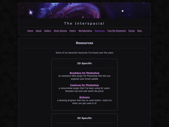 resources screenshot