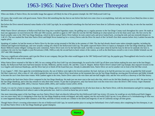 Achievements/1960s/NativeDiverOtherThreePeat screenshot