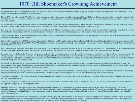 Achievements/1970s/BillShoemakerWinRecord screenshot