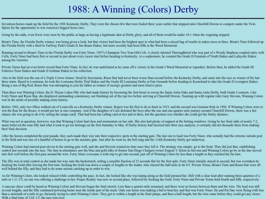 Achievements/1980s/1988/1988KentuckyDerby screenshot
