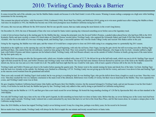 Achievements/2010s/2010MalibuRecord screenshot
