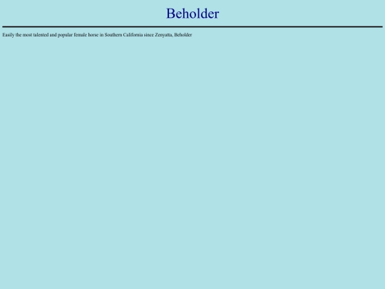 Horses/B/Beholder screenshot