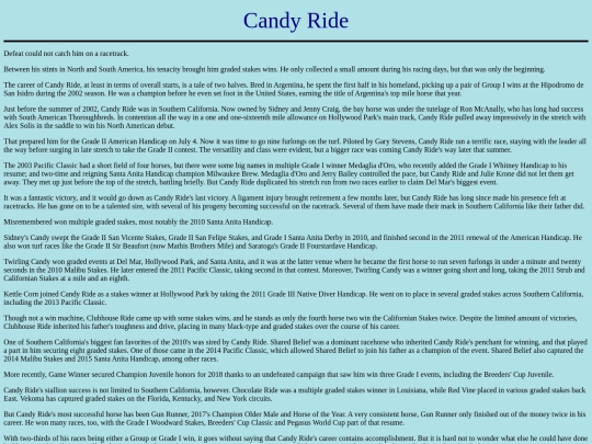 Horses/C/CandyRide screenshot