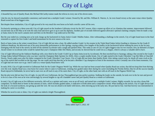 Horses/C/CityofLight screenshot