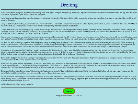 Horses/D/Drefong screenshot