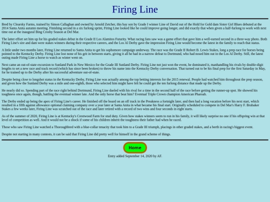 Horses/F/FiringLine screenshot