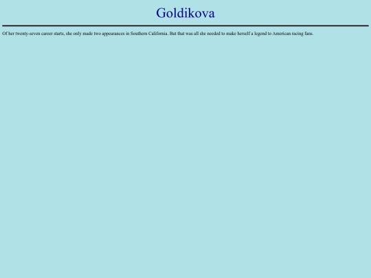 Horses/G/Goldikova screenshot