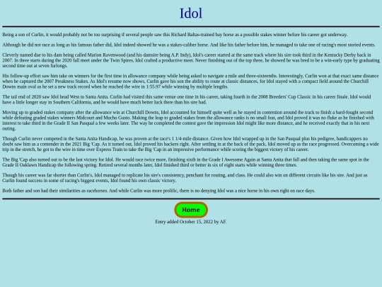 Horses/I/Idol screenshot