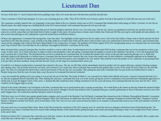 Horses/L/LieutenantDan screenshot