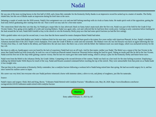 Horses/N/Nadal screenshot