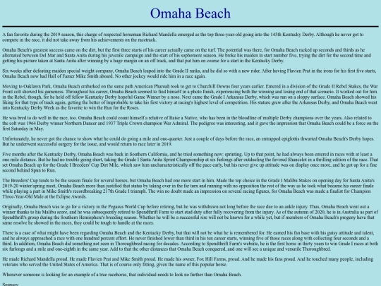 Horses/O/OmahaBeach screenshot