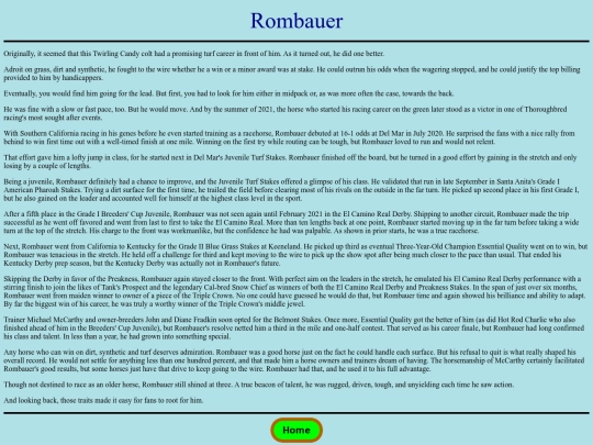 Horses/R/Rombauer screenshot