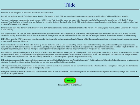 Horses/T/Tilde screenshot