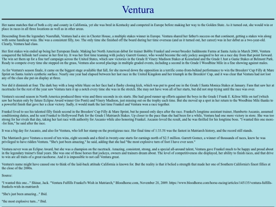 Horses/V/Ventura screenshot