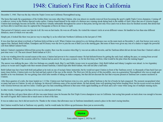 Races/1940s/1948CitationFirstCARace screenshot
