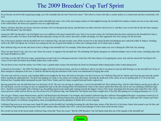 Races/2000s/2009BreedersCupTurfSprint screenshot