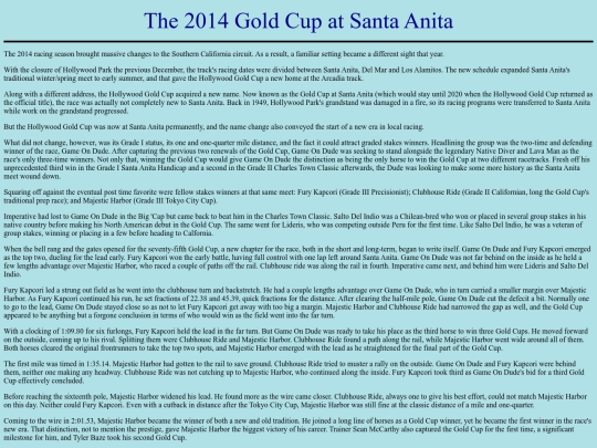 Races/2020s/2014GoldCupatSantaAnita screenshot