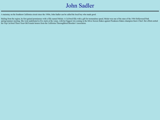 Trainers/S/JohnSadler screenshot