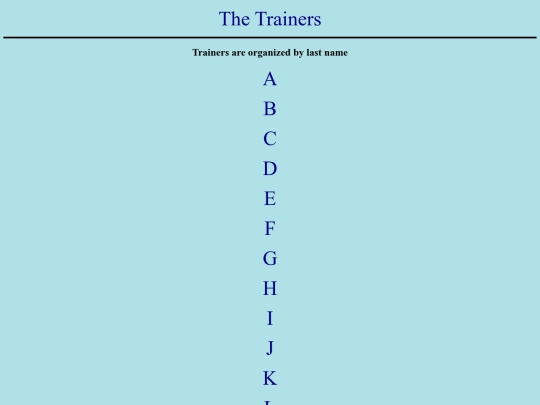 trainers screenshot