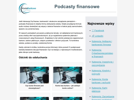 podcasty-finansowe screenshot
