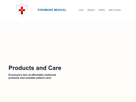 Products screenshot