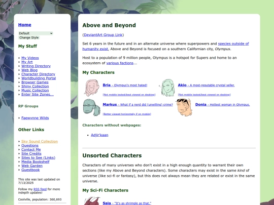 character-directory screenshot