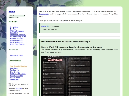 web-blog screenshot