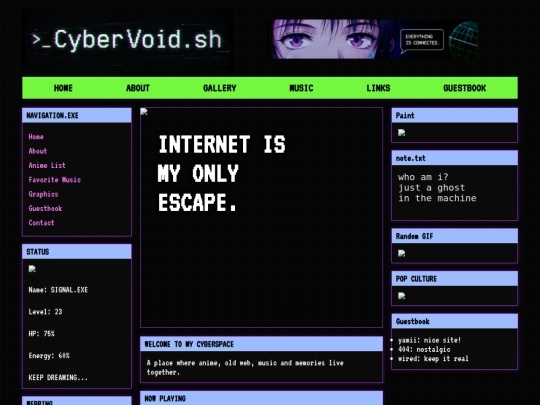 index screenshot