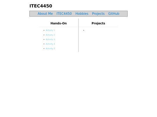 itec4450 screenshot
